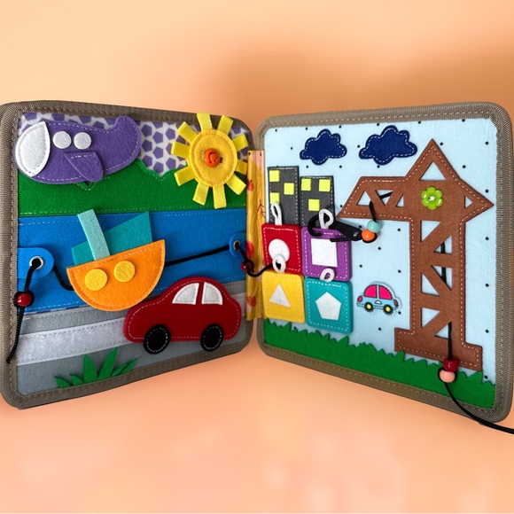 Personalized Felt Deer Quiet Book - Picture 6 of 8